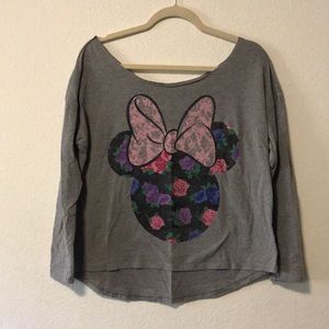 Grey mini mouse long sleeve